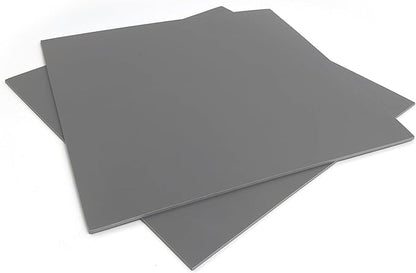 Falling in Art 12 * 12 Linoleum Carving Blocks, 2 Pack Soft Stamp Rubber Blocks for Crafts and Artists Printmaking, Gray,1/8" Thick