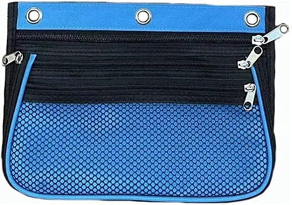 Charles Leonard, Expandable 3 Pocket Pencil Pouch, Expanding to 2.25", 10.25" W x 7.25" H x 2.5" D - Assorted Colors, 3/Pack (76365-3)