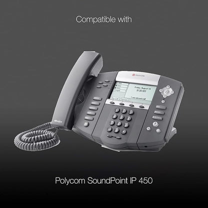 Global Teck U10p Plantronics - Poly Type Headset Telephone Cord Compatible with Mitel, Aastra, Polycom, Nortel, Meridian Landline Phones - For Plantronics H and HW series Corded Headsets and EncorePro