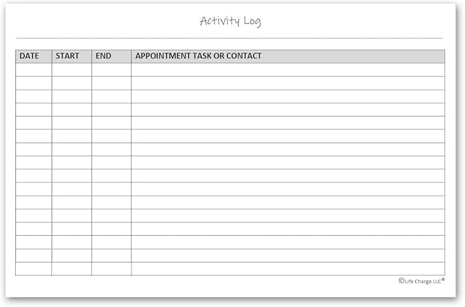 Activity Log Notepads(2 Pack, 50 Pages Each) Pad Planners to List a Task, Action or Contact. A Versatile Work Tool to Track Time & Office Productivity. 8.5 X 5.5, A5 Sheets. Made in the USA.