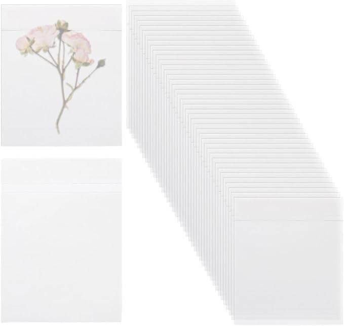 PH PandaHall 60Pcs Glassine Bags Self Seal Glassine Paper Envelopes, Self Adhesive Paper Bag Waxed Paper Storage Bag for Cookie Candy Soap Cards Snacks Food Treat Gift Favor,5.12x3.62inches