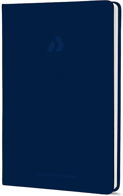 Nextnoid Hardcover Lined Notebook Journal - 120 GSM Thick Paper, Medium A5-160 Pages - Perfect For Writing, Journaling and Note-Taking (Navy Blue,Ruled)
