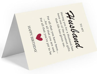 Birthday Card for Men, Husband, and Him | Happy Birthday Gifts & Decorations for Men