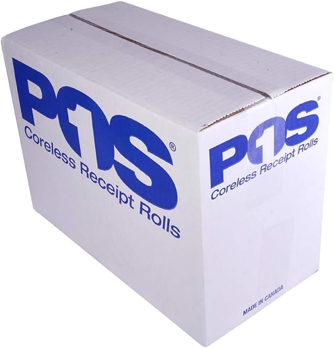 2 1/4 x 75 feet x 128 rolls CORELESS BPA Free Thermal Paper Rolls for Handheld Thermal Receipt Paper Printers. 38mm diameter