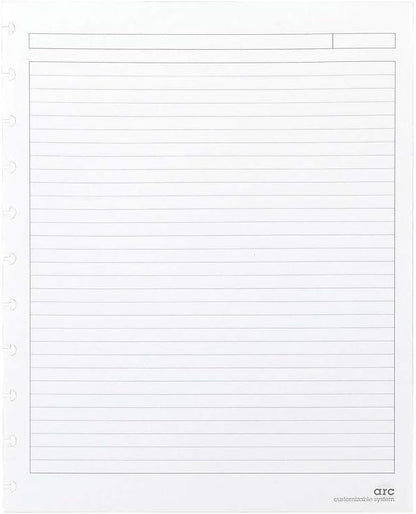 STAPLES Arc Notebook Filler Paper, Letter-Size, Narrow-Ruled, White, 8 1/2" x 11", 50 Sheets