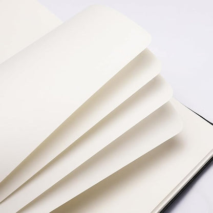 Hardcover Blank Journal Notebook For Women & Men - 170 Pages, Spiral Notebook for Sketch Book, Creative Writing, Drawing - A5 Grey