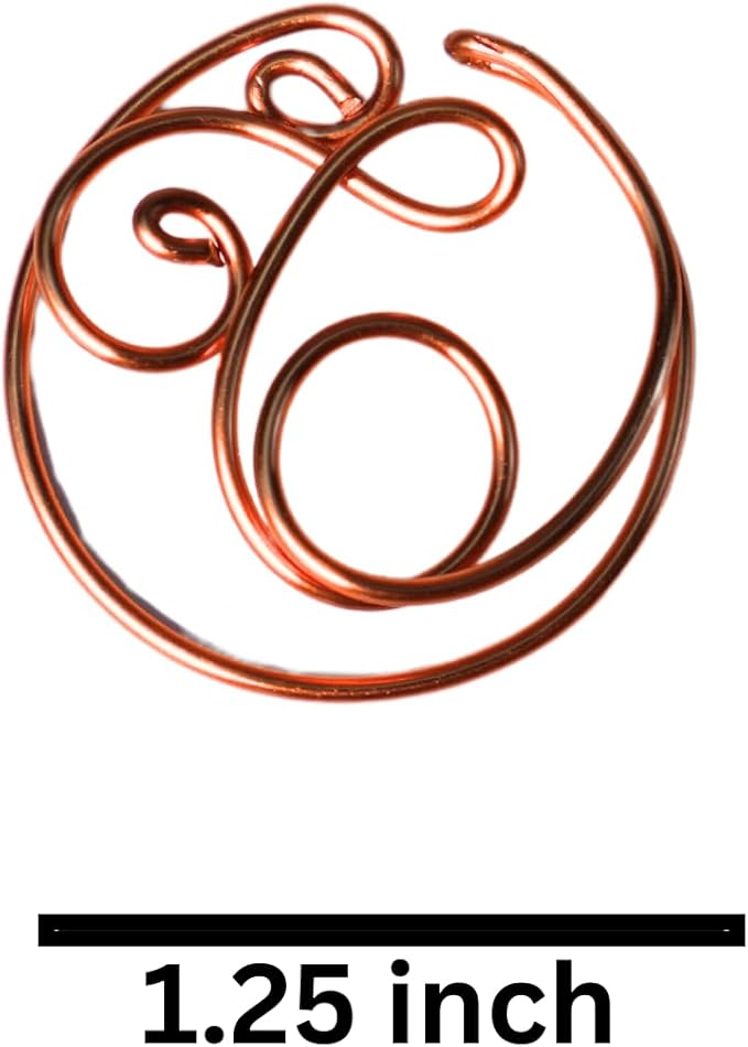 Personalized Initial Copper Bookmark, Set of 5, Handmade Copper Gift for Her, Him, Couple on Birthday, Wedding Anniversary, Alphabet Bookmark (T)