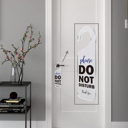 Do Not Disturb Door Sign Engraved Acrylic Hanger Handle Home Decor Acrylic Banner Acrylic Hanging Sign Door Plaque Handmade Office Hanging Sign Please Do Not Disturb