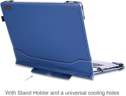 Protective Case Cover Compatible with Dell Inspiron 13 5370 5368 5378 5379 13.3 inch Notebook Sleeve PU Leather Stand Hard Protective Skin