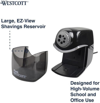 Westcott iPoint Heavy Duty Electric School Pencil Sharpener (16681)