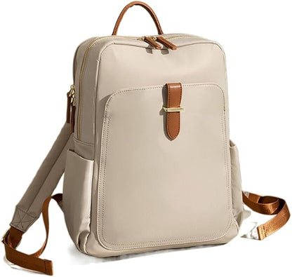 Versatile Oxford Cloth Women's Backpack - Minimalist Design for Daily Commute, Laptop Storage, and More! (Black)