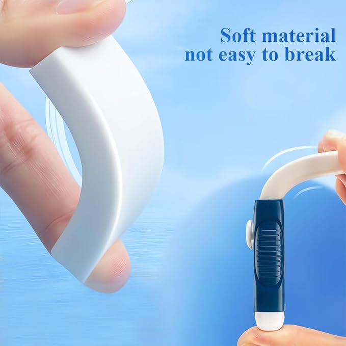 M&G 4 Pack Erasers Sliding Retractable Eraser, Soft White Color Cute Erasers Push Pull Eraser with Plastic Sleeve for Students Kids, School Office Home Supplies