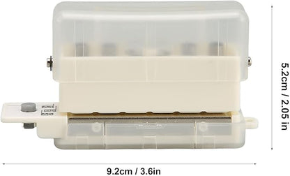 6 Hole Paper Puncher, Loose Binders & Binding Systems Binding Machines Leaf Paper Puncher for A4 A5 B5 Notebook Scrapbook, 2 Sheets Capacity, Hole Diameter: 5.5mm (Transparent)