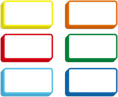 Dry Erase Magnetic Labels Bordered Colors 2 * 4 inch