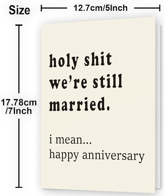 Happy Anniversary Card & Gifts for Men, Husband, Boyfriend, Wife, Girlfriend, Him, Her, Valentine Day Gifts, Card