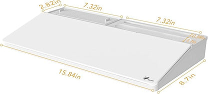 TOWON Small Desktop Whiteboard with Artificial Potted Plant & Nano Incense Stone Aromatic, Dry Erase Board for Desk Notes, Desktop Whiteboard Notepad Dry Erase with Organizer for Home Office Décor