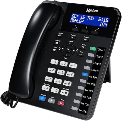 XBLUE X16 Plus Small Business Phone System Bundle with (7) XD10 Digital Phones - Capacity is (6) Outside Line & (16) Digital Phones - Includes Auto Attendant, Voicemail, Caller ID, Paging & Intercom