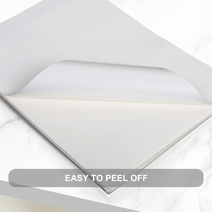 OausTect Full Page Labels 8.5 X 11 Sticker Paper for Laser & Inkjet Printer Printable Permanent Adhesive Mailing Shipping Address Label, Matte White, 100 Sheets -100 Labels (8165/5165)