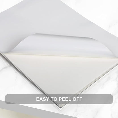 OausTect Full Page Labels 8.5 X 11 Sticker Paper for Laser & Inkjet Printer Printable Permanent Adhesive Mailing Shipping Address Label, Matte White, 100 Sheets -100 Labels (8165/5165)