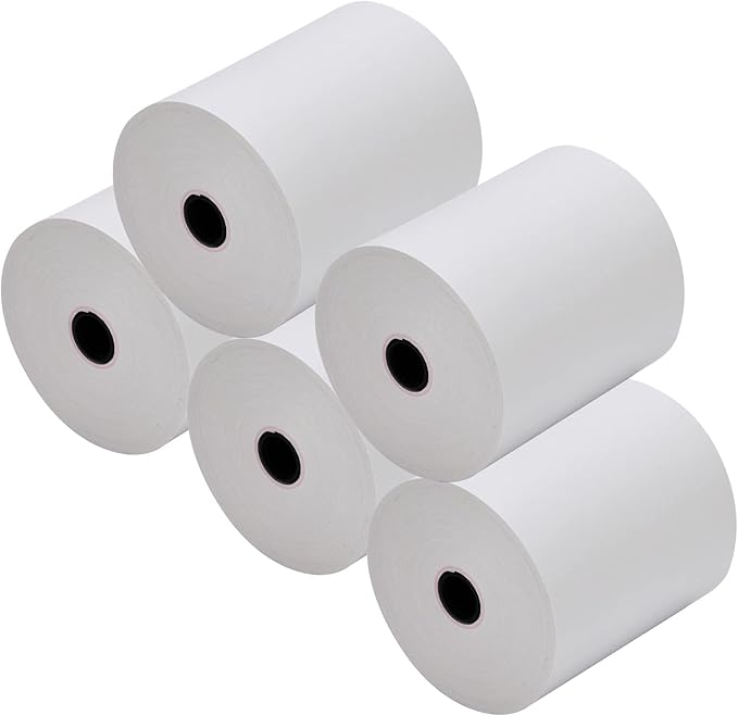 FungLam Thermal Receipt Paper Rolls 3-1/8" x 119' Thermal Paper Cash Register POS Receipt Paper (10 Rolls)