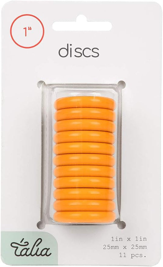 Talia Discbound Notebook - Discs (BBQ Mustard, 1inch)