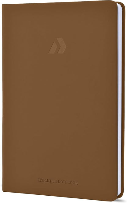 Nextnoid Hardcover Lined Journal Notebook - 120 GSM Thick Paper, Medium A5(5.7" x 8.3"), 160 Pages - Perfect For Writing, Journaling and Note-Taking (Brown,Ruled)