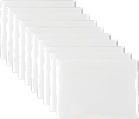 Transparent Sticky Notes Pad 3x4 Inch, Clear Sticky Notes for Books Message Reminder, Waterproof self-Adhesive Translucent Sticky Notes, 10 Packs 500 Sheets