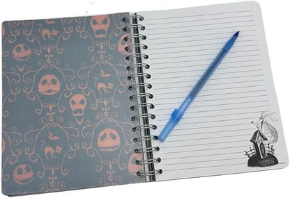 Innovative Designs Nightmare Before Christmas Tab Journal Notebook, Spiral Bound, 144 Lined Pages, 8 x 7 inches, Black