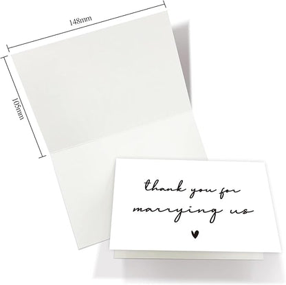 Wedding Day Card, Thank You for Marrying Us, Thank You Card for Officiant, Priest, Minister, Judge, Pastor Gifts.（Thank You B）