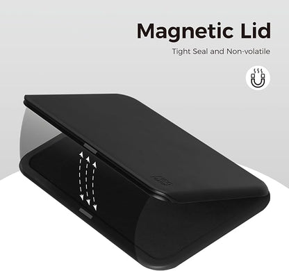 Large Stamp Pad Kit (1oz Ink Included) - 3.50"x 6.25", Magnetic Lid, Premium Quality Felt Stamp Pad (Black)