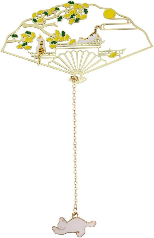 Bookmarks for Book Lovers Book Marks for Reading Women Birthday Graduation Christmas Gifts for Her Cute Metal Bookmark Book Markers Stocking Stuffers for Teens (Cat)