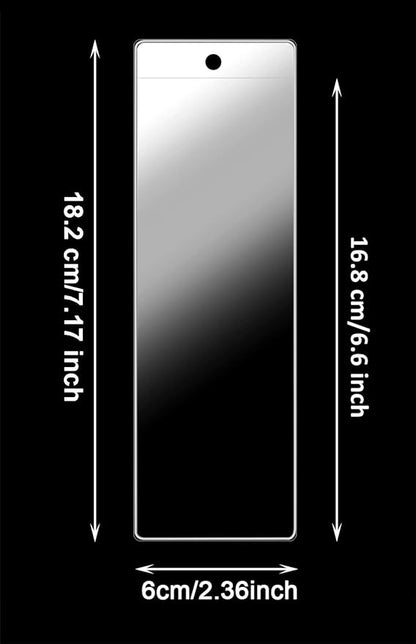 Clear Bookmark Sleeves Penta Angel 20Pcs Plastic Blank Photobooth Frames Vinyl Book Markers Cover Holder with Hole for Students Reading Wedding Valentine’s Gift Party Favor, 6.69x2.28’’ (20)