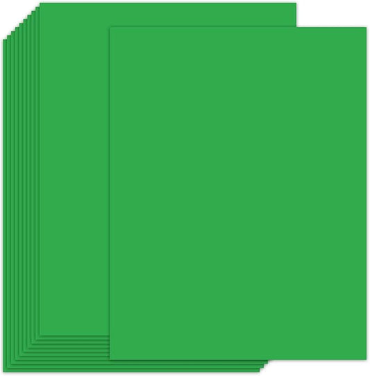 100 Sheets Green Colored Cardstock 8.5” x 11”Paper, 65lb Premium Green Card Stock Printer Paper for Christmas Decorations, Paper Crafting,Invitations,Card Making