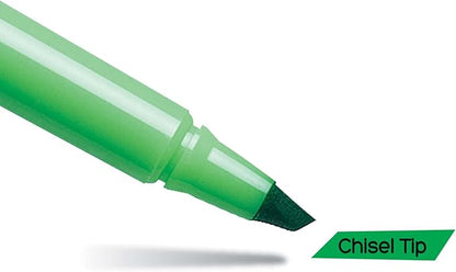 BIC Brite Liner Highlighter, Chisel Tip, Green, 12-Count (BL11-GREEN)