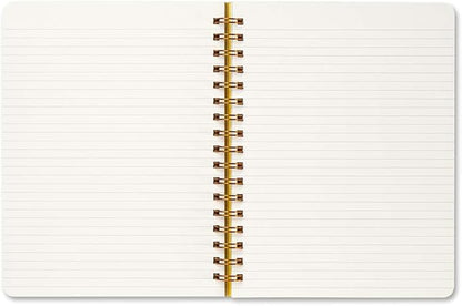 Compendium Spiral Notebook - Oh, Happy Day — A Designer Spiral Notebook with 192 Lined Pages, College Ruled, 7.5”W x 9.25”H
