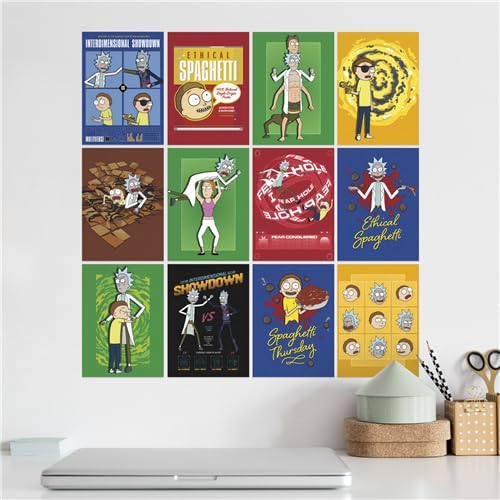 Rick and Morty Calendar 2025 - Deluxe 2025 Rick and Morty Mini Poster Calendar Bundle with Over 100 Calendar Stickers (Cartoon Network Gifts, Office Supplies)