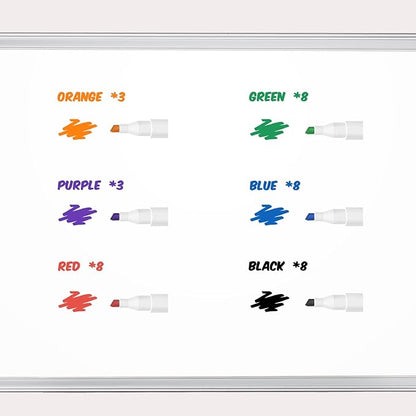 maxtek Dry Erase Markers, 38 Count Chisel Tip Whiteboard Markers, 6 Assorted Colors, Low Odor Dry Erase Pens for School Office