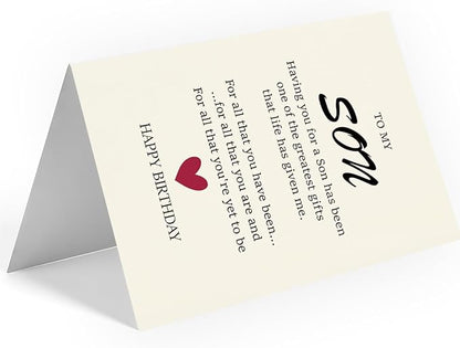 To My Son, Birthday Card for Son, Son Birthday Card, Birthday Card Son, Birthday Card Son, Happy Birthday Son Card, To My Son from Mom, Gifts for Adult Son Gift Ideas, Birthday Card Son Adult