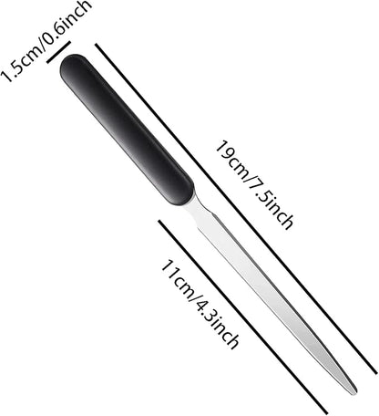 4PCS Letter Opener Envelope Slitter Stainless Steel Sword Letter Openers Mail Opener Letter Knife Humanized Grip Handle Staple Removal Tool for School Office Home Efficient and Easy to Open Envelopes