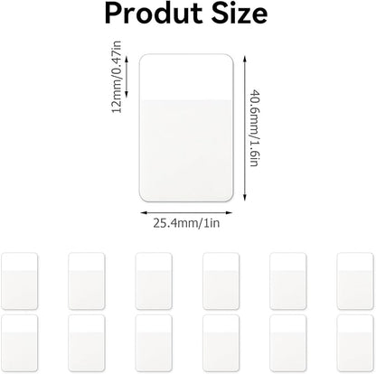 Sticky Index Tabs, Page Markers Writable File Tabs Flags for Notebooks, Binders, File Folders, Books 1.6 x 1 Inch, White (480 Pieces)