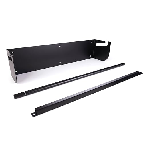 IDL Packaging 24" Wall Mounted Kraft Paper Roll Dispenser & Cutter for Rolls up to 24" Wide and 9" in Diameter – Durable Paper Holder with a Serrated Blade – Wall Mount Set Included