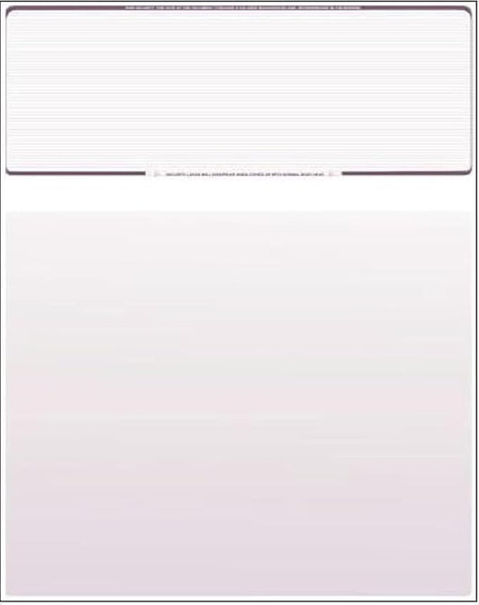 Compuchecks Check on Top Blank Check Paper - 2500 Pack, Quick-Books & Laser Printer Compatible - Security Business Checks with Voucher - 8.5" x 11" Burgundy Pinstripe