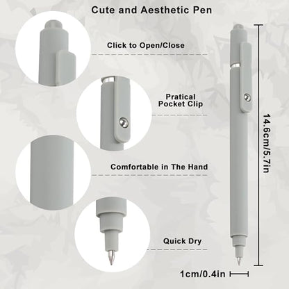 RIANCY Gel Pens, pens 5pcs 0.5mm Quick Dry black Ink Pens Fine Point Smooth Writing Pen High-End Series Pens Ballpoint for School Office Home Supplies, Gifts for Women and Men