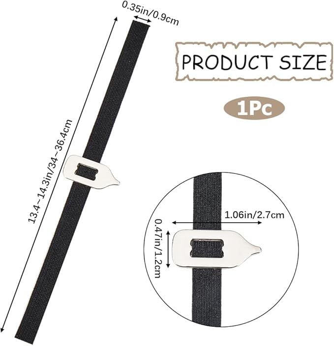 CRASPIRE Elastic Bookmark Black Book Marks with Pointer Elastic Rope Band Strap Planner Bookmarks Page Tags for Reading Library Lovers Teachers Classmates Friends Birthday Gifts