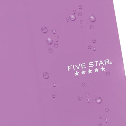 Five Star Spiral Notebook, 1 Subject, College Ruled Paper, 7" x 4-3/8", Personal Size, 80 Sheets, Purple (450048CF1-ECM)