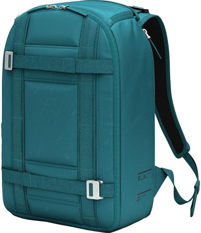 Db Journey Ramverk Backpack - Durable Travel Backpack with Laptop Compartment & Pockets for Work, Luggage Backpack with Roller Bag Hook Up System, 21L - Midnight Teal