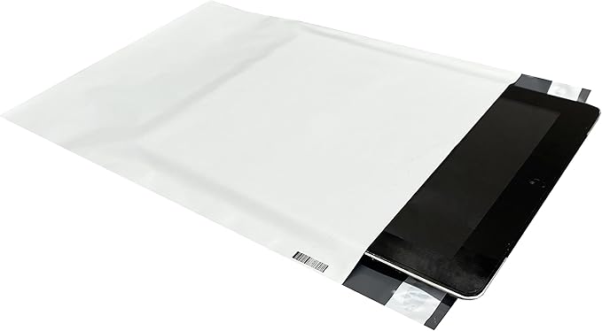 Colored Poly Mailers Pack of: Be creative with your packaging with Colored mailers (White, 9" x 12" pack of 1000)