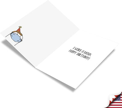 NobleWorks - Funny Happy Birthday Note Card with Envelope (4.63 x 6.75 Inch) - Bday Greeting Card for Women and Men - Congrats Bday Celebration Notecard - Catching Old C9566BDG