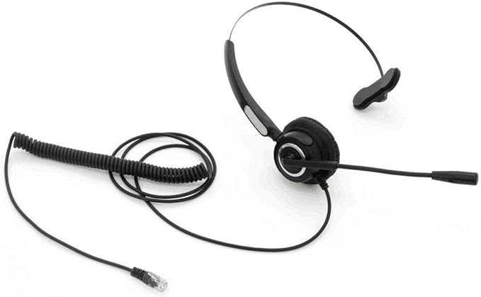 TriPro 4 Pin RJ9 Telephone Headset for Landline Desk Phones (H510-RJ)
