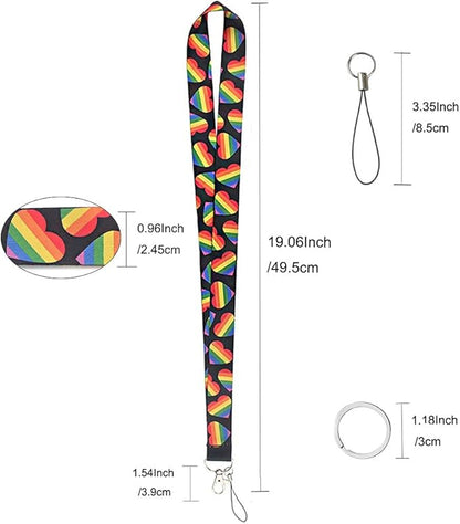 Yiflin Cute Neck Lanyard for Keys, Wallet, Id Card Holder, Cool Keychain Lanyard for Women, Men, Teacher